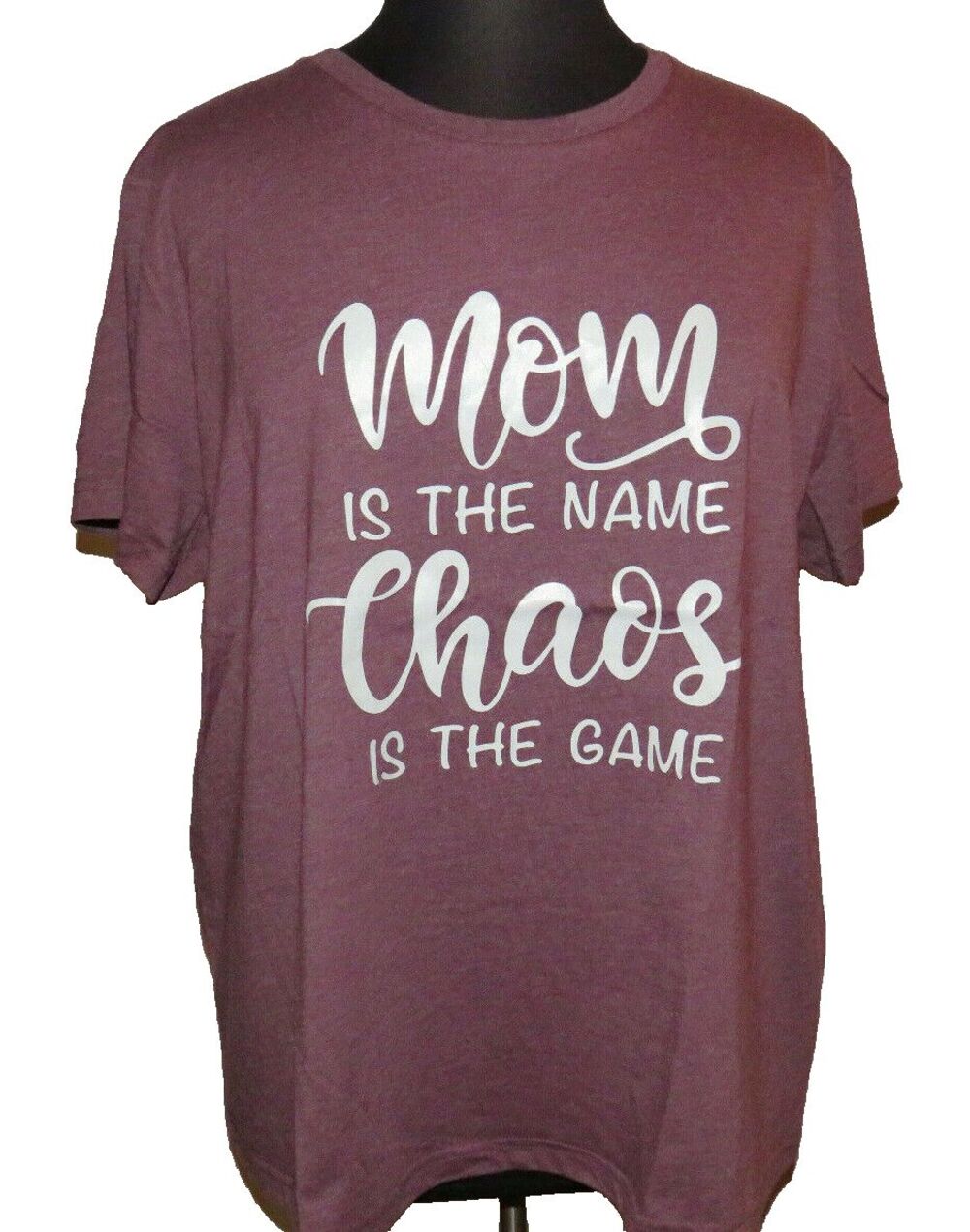 Shein MOM IS THE NAME CHAOS IS THE GAME Tee Shirt Plus Size 4X
